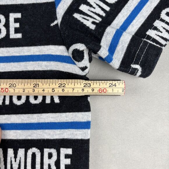 Urban Outfitters Shirt Mens L Blue Soft Multilingual Love Stripe Graphic Tee EUC - Picture 7 of 10